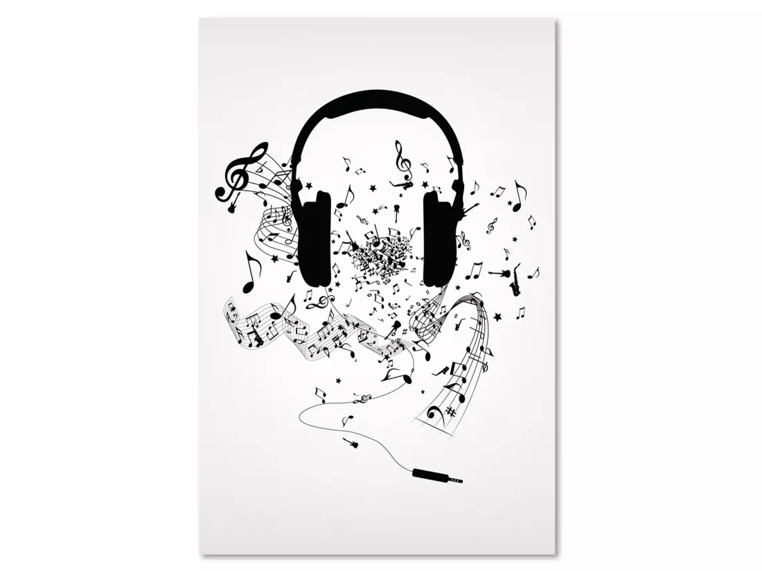 Tableau image de motif de musique xxl - 40 x 60 cm