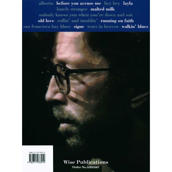 Music Sales Eric Clapton Unplugged Git.