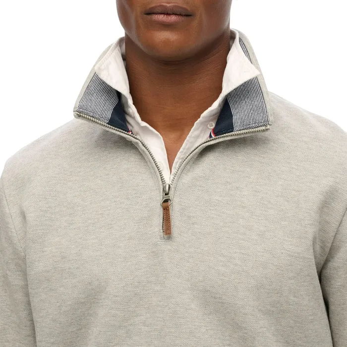 Superdry Core Piqué Henley Trui Heren