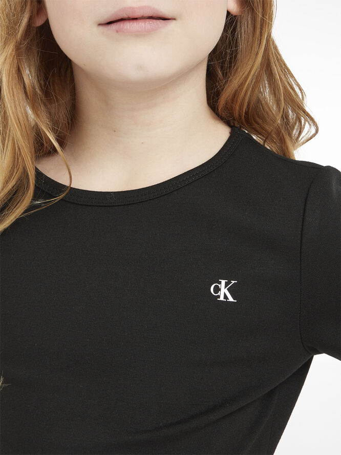 Calvin Klein Short sleeve dress with logo Beh