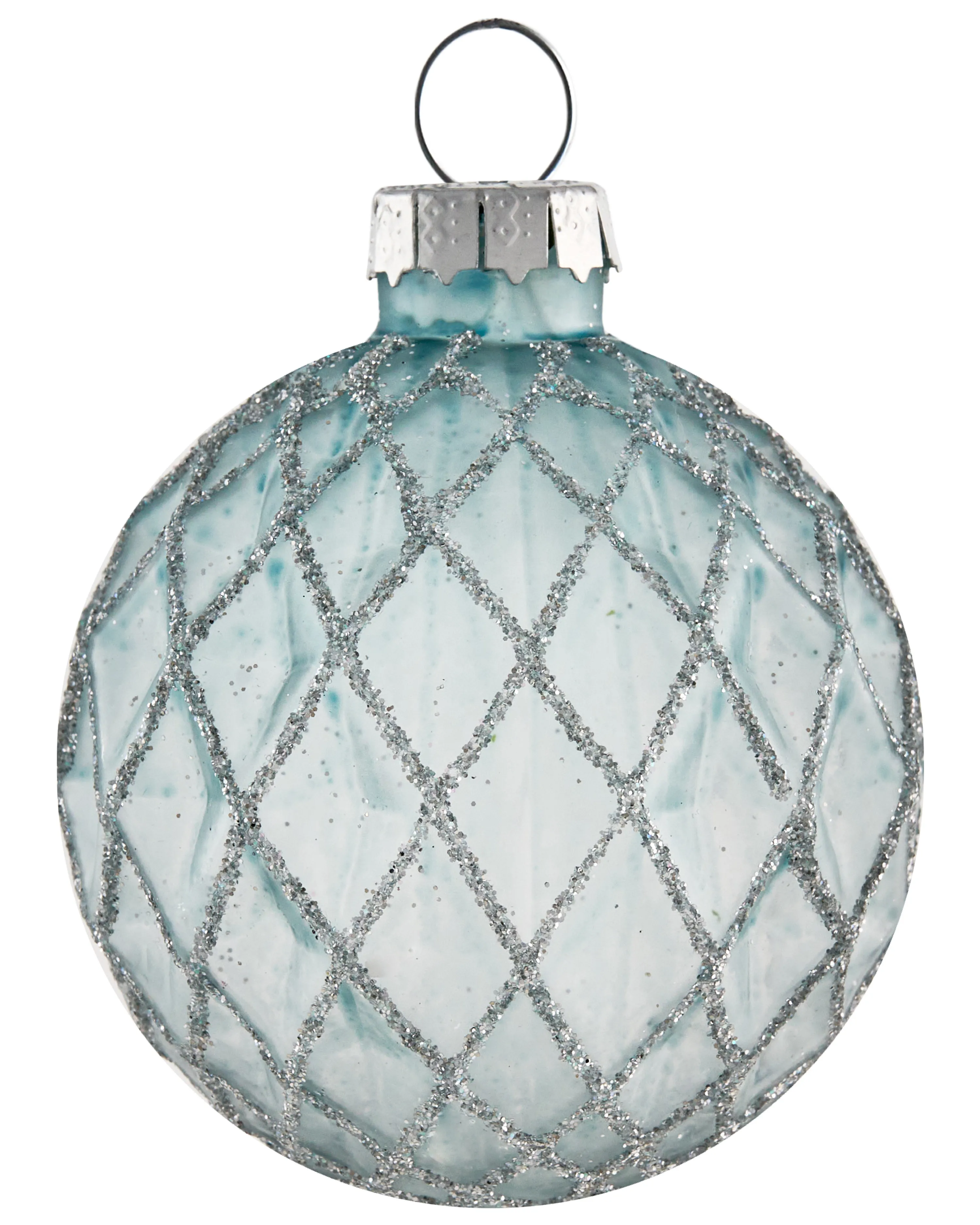 Set van 35 kerstballen SNOWFALL Glas Blauw
