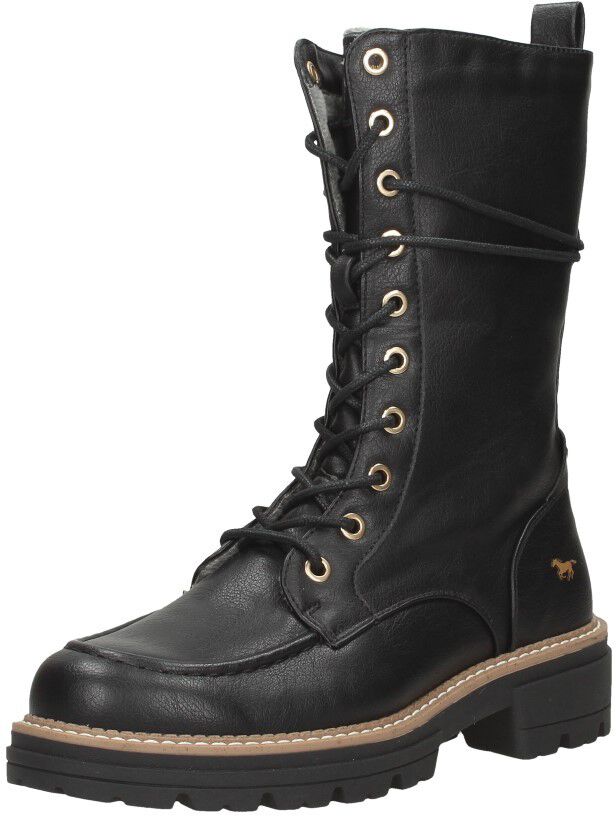 Mustang Veterschoenen Hoog zwart
