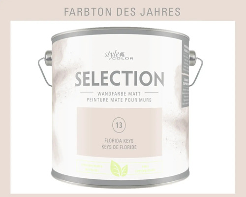 Premium muurverf Stijl Kleur SELECTIE 13 conserveermiddelvrij Florida Keys 2,5 L