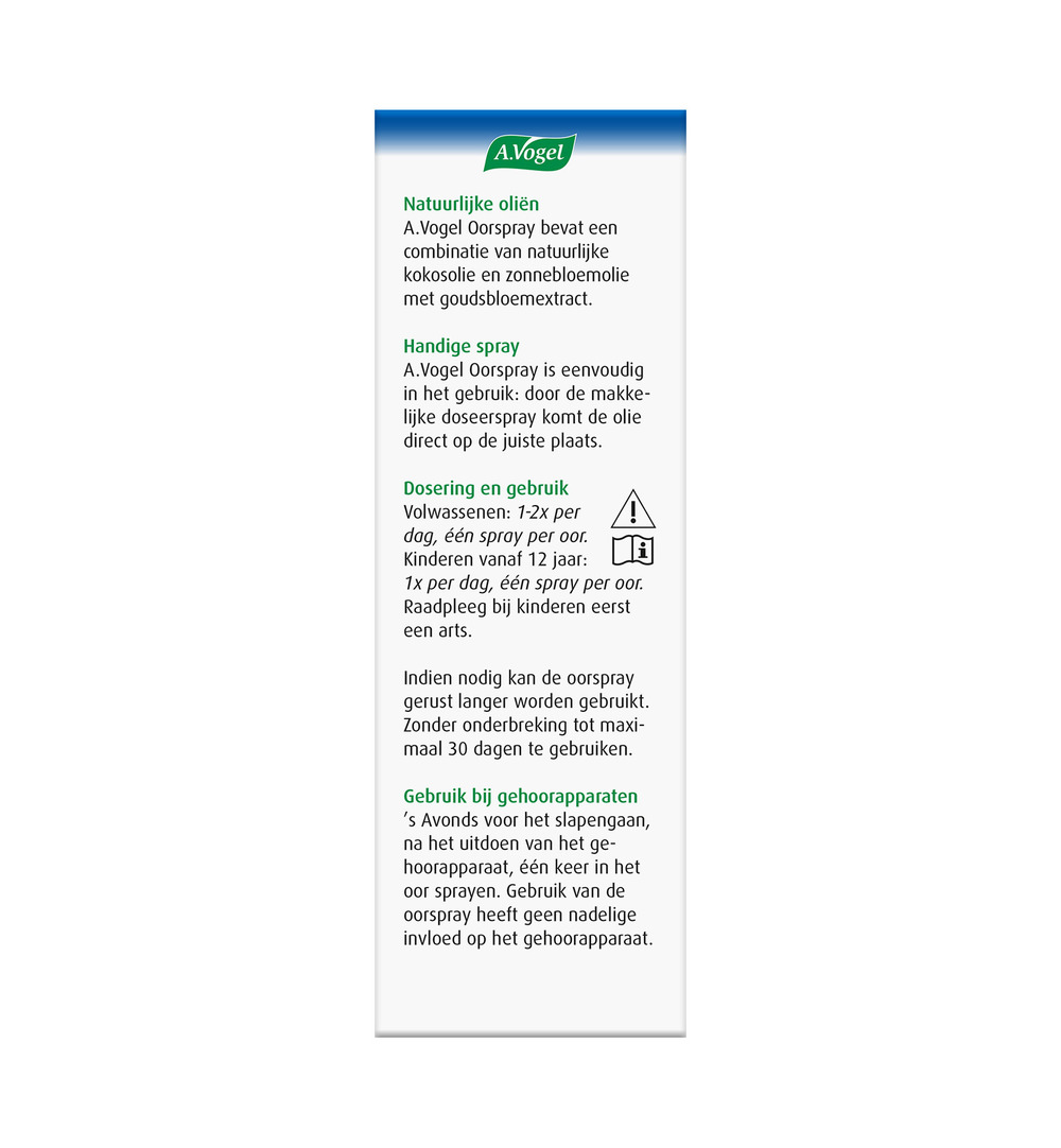 A.Vogel Oorspray Droge Huid (20 ml)