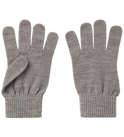Name It Handschuhe - Wolle - NkmWholla - Grey Melange