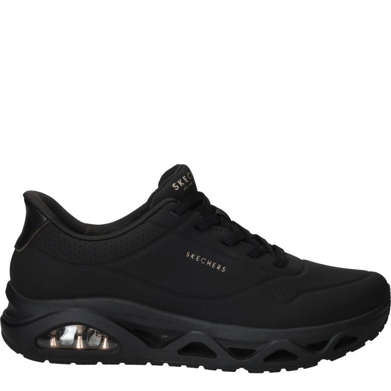 Skechers Uno Glide Step Glide On Air Sneakers Zwart Dames