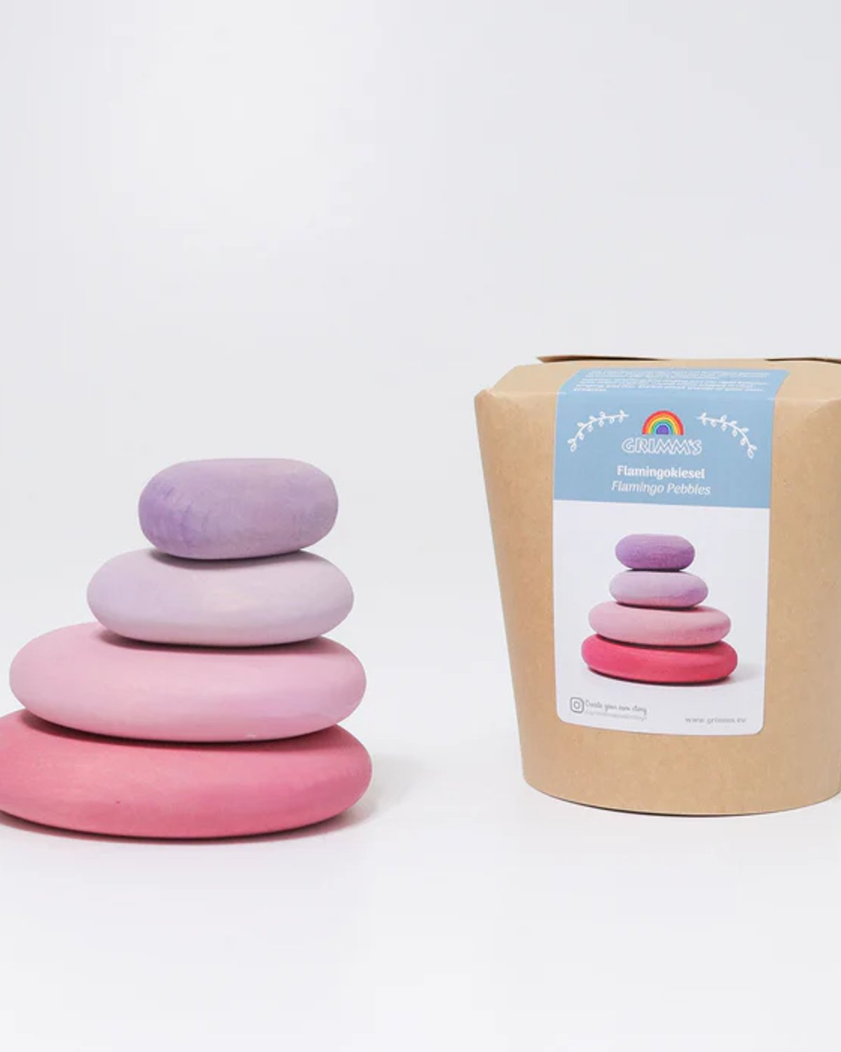 Stableleke “Småstein” – 4pk Treklosser | Fire Pebbles