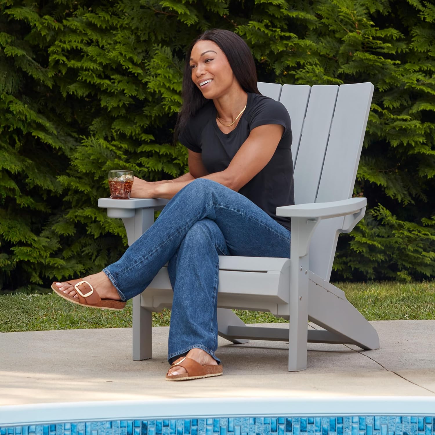 Keter Moderner Adirondack-Stuhl, Grau
