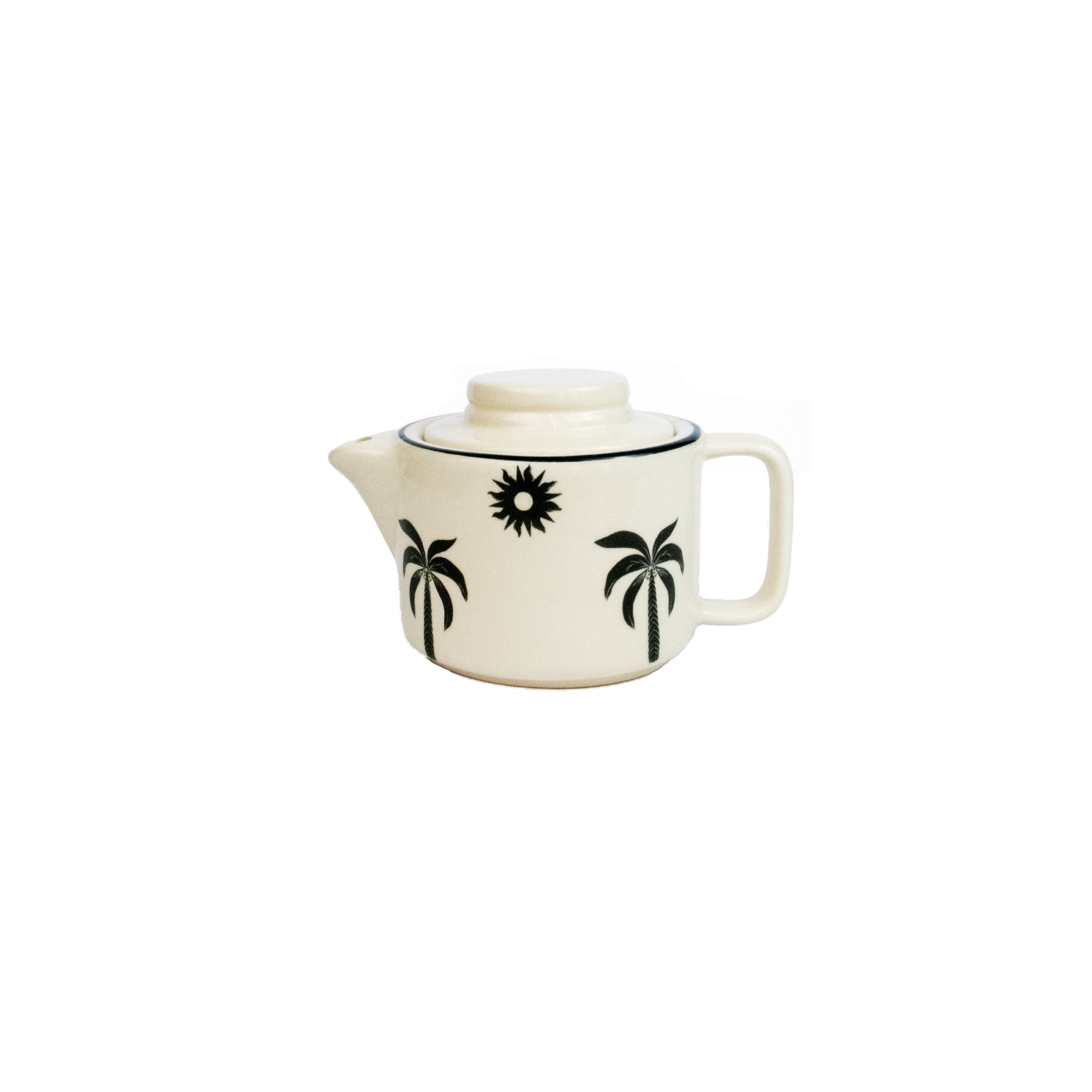 Théière en céramique « Palmas Negro » (lot de 2)