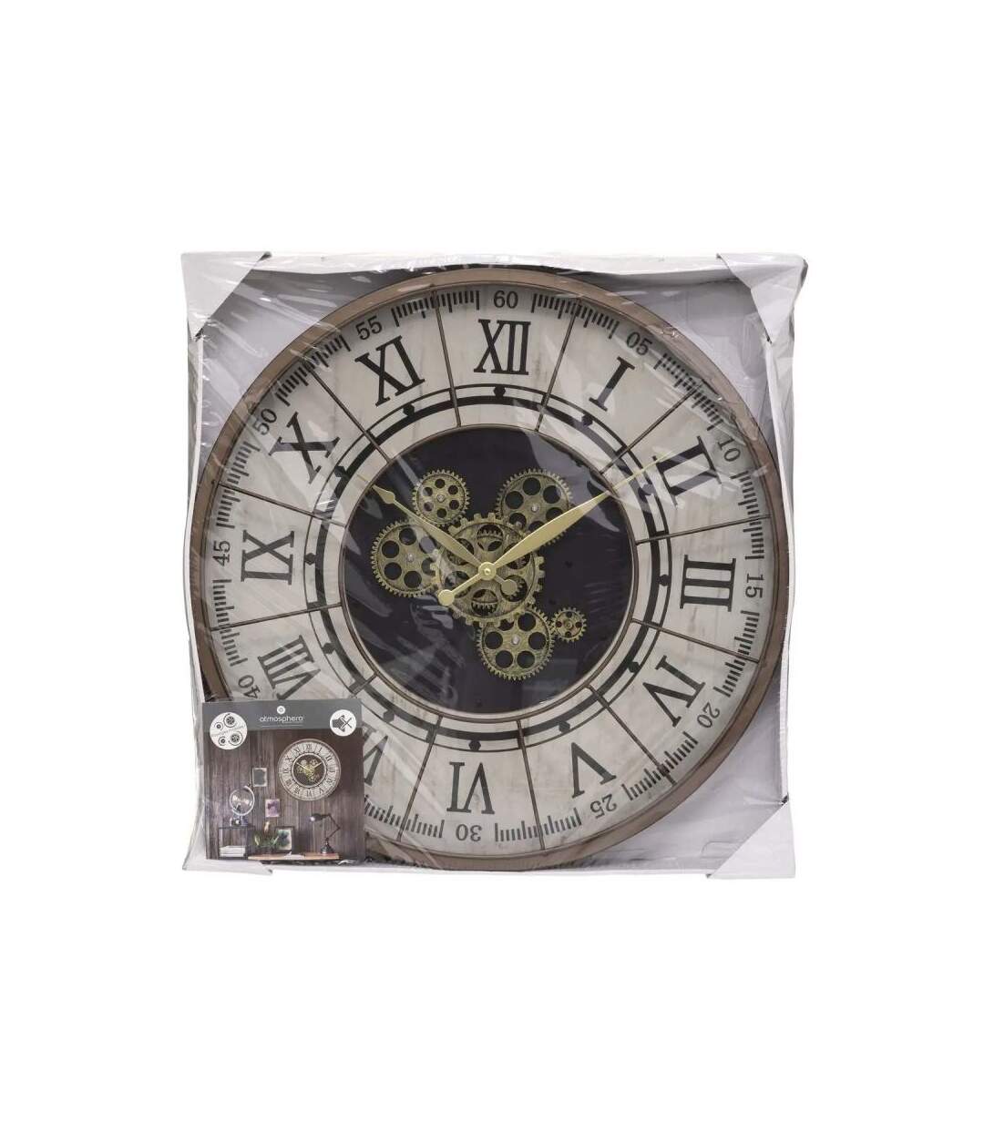 Horloge Murale Vintage Stella 57cm Naturel