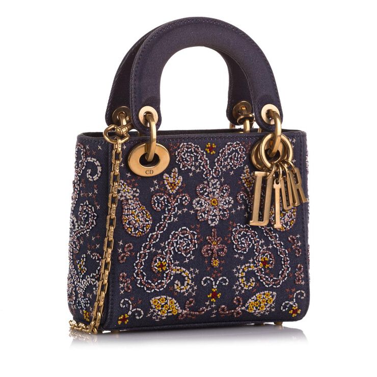 Dior Vintage Dior Lady Dior Blue