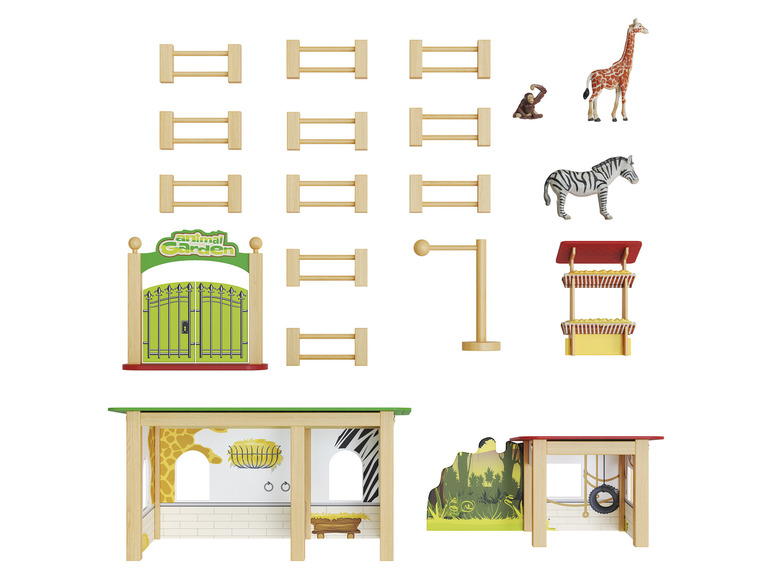 Houten boerderij/dierentuin/boomhut