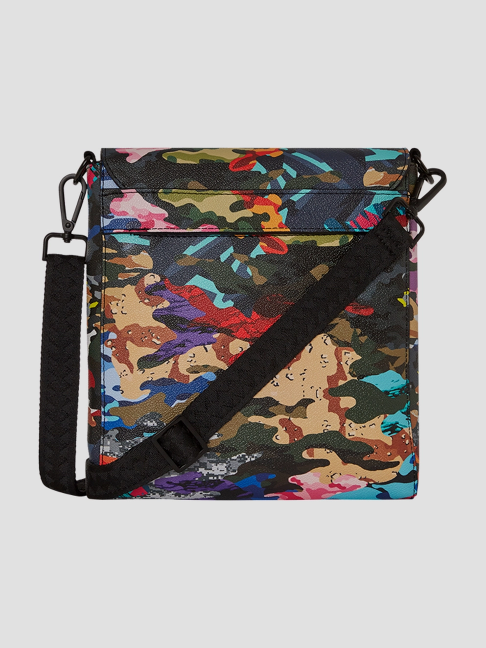 Sprayground Sliced And Diced Camo Messenger Bag red/blue/grey/purple