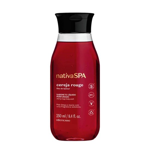 O Boticário Nativa Spa Cereja Rouge Sabonete Líquido 250ml
