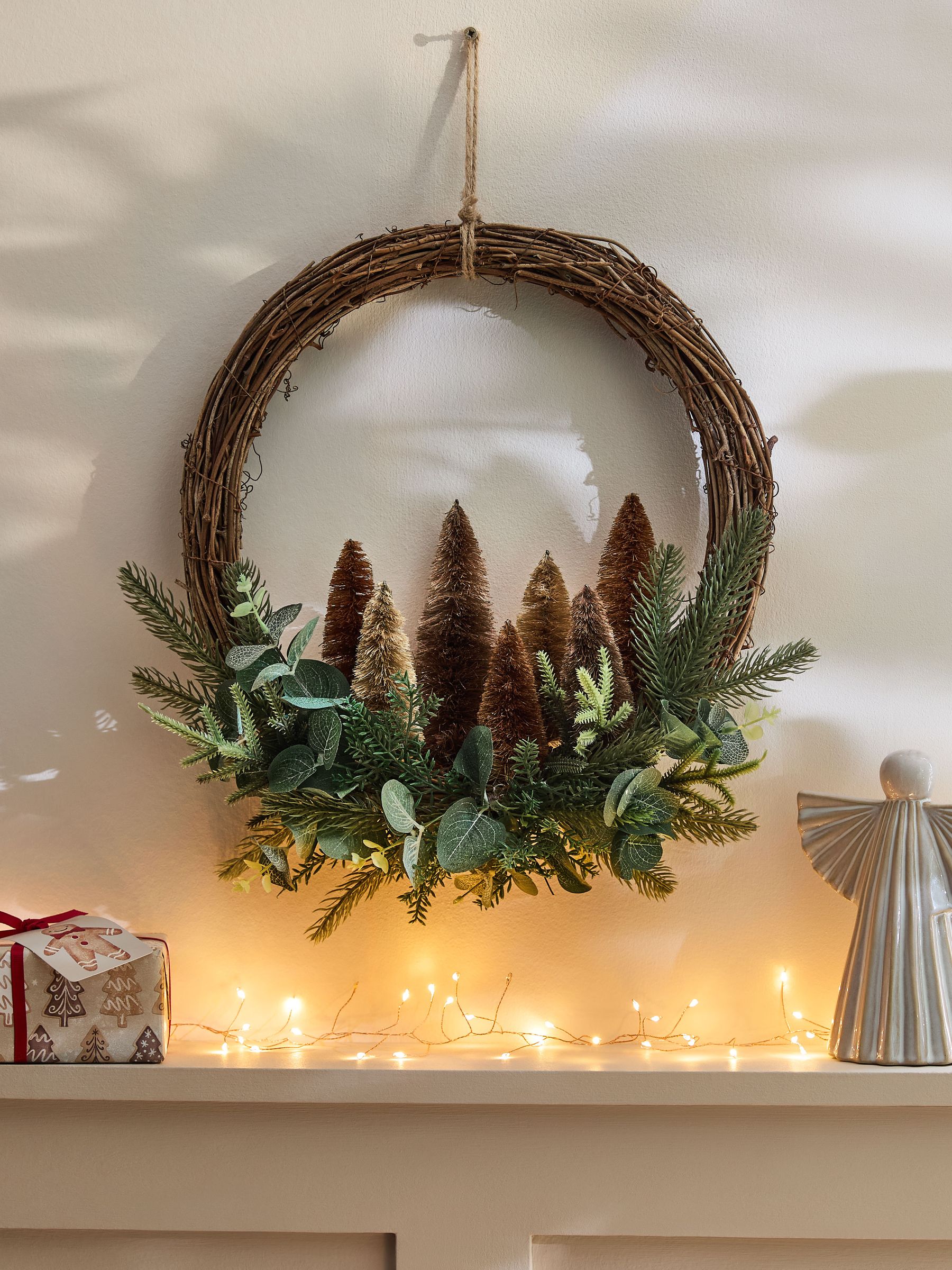 Borstelboom Kerstmis krans