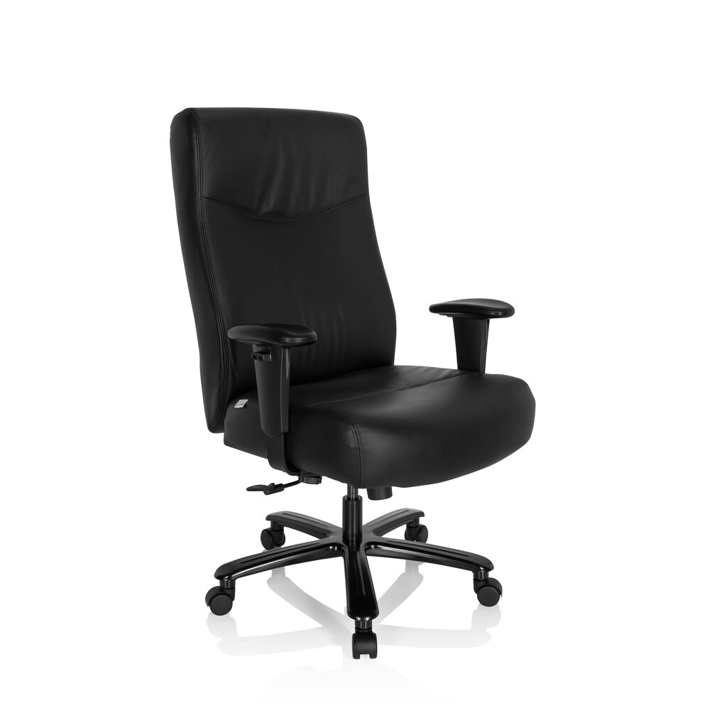 XXL Drehstuhl XXL EVEREST II Leder mit Armlehnen (höhenverstellbar) hjh OFFICE
