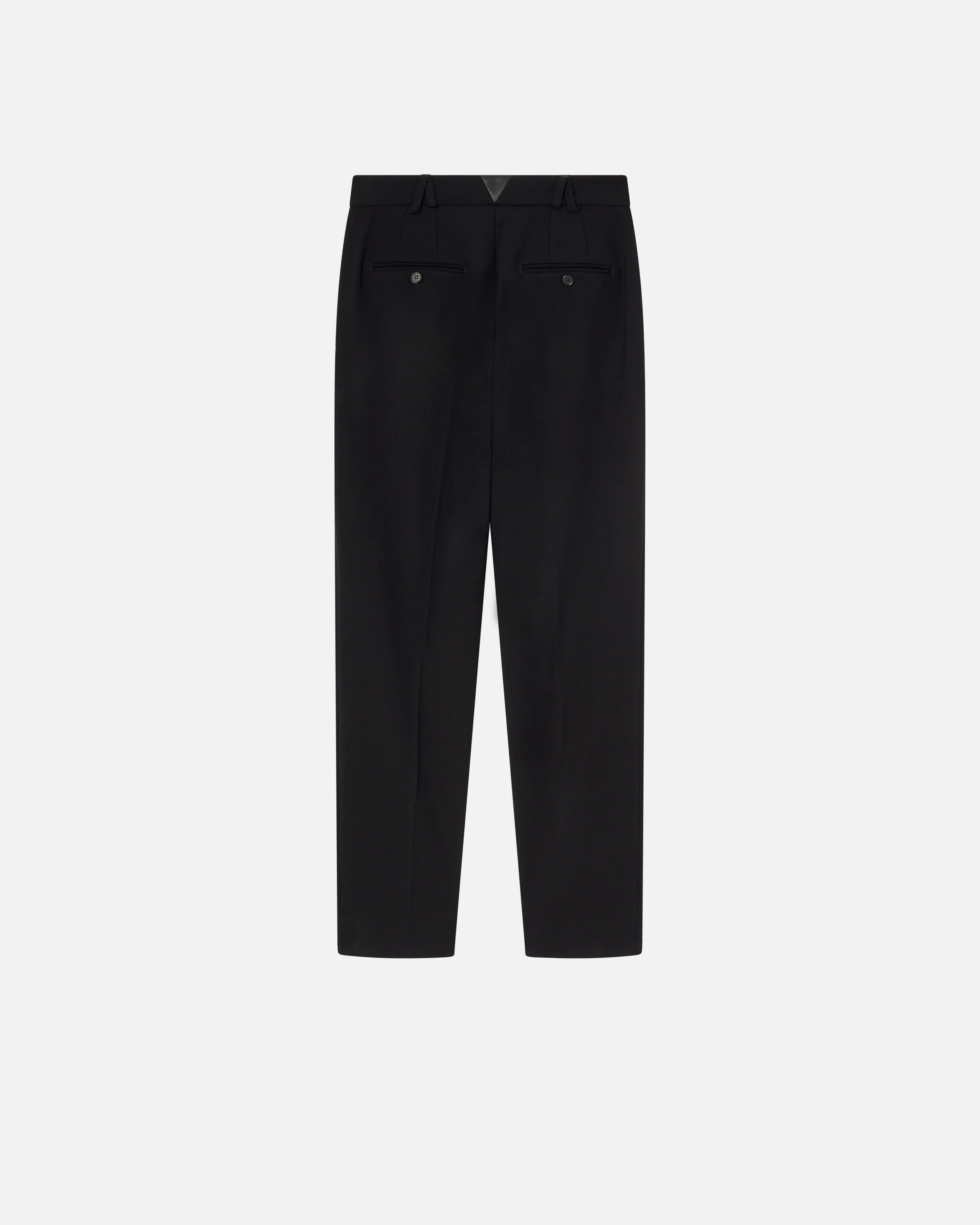 Pantalon cigarette fendu élégant | Noir