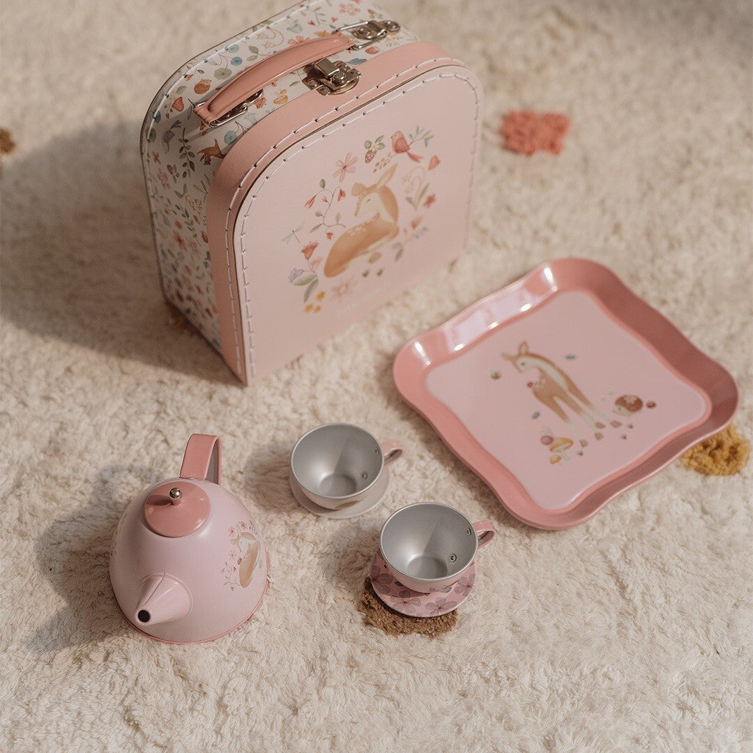Little dutch theeservies fairy garden met koffer