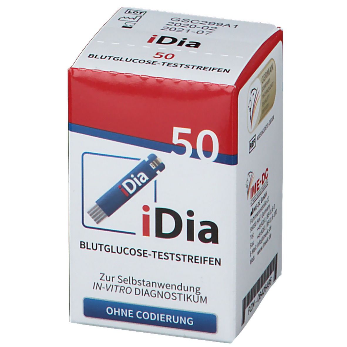 iDia Blutzucker-Teststreifen
