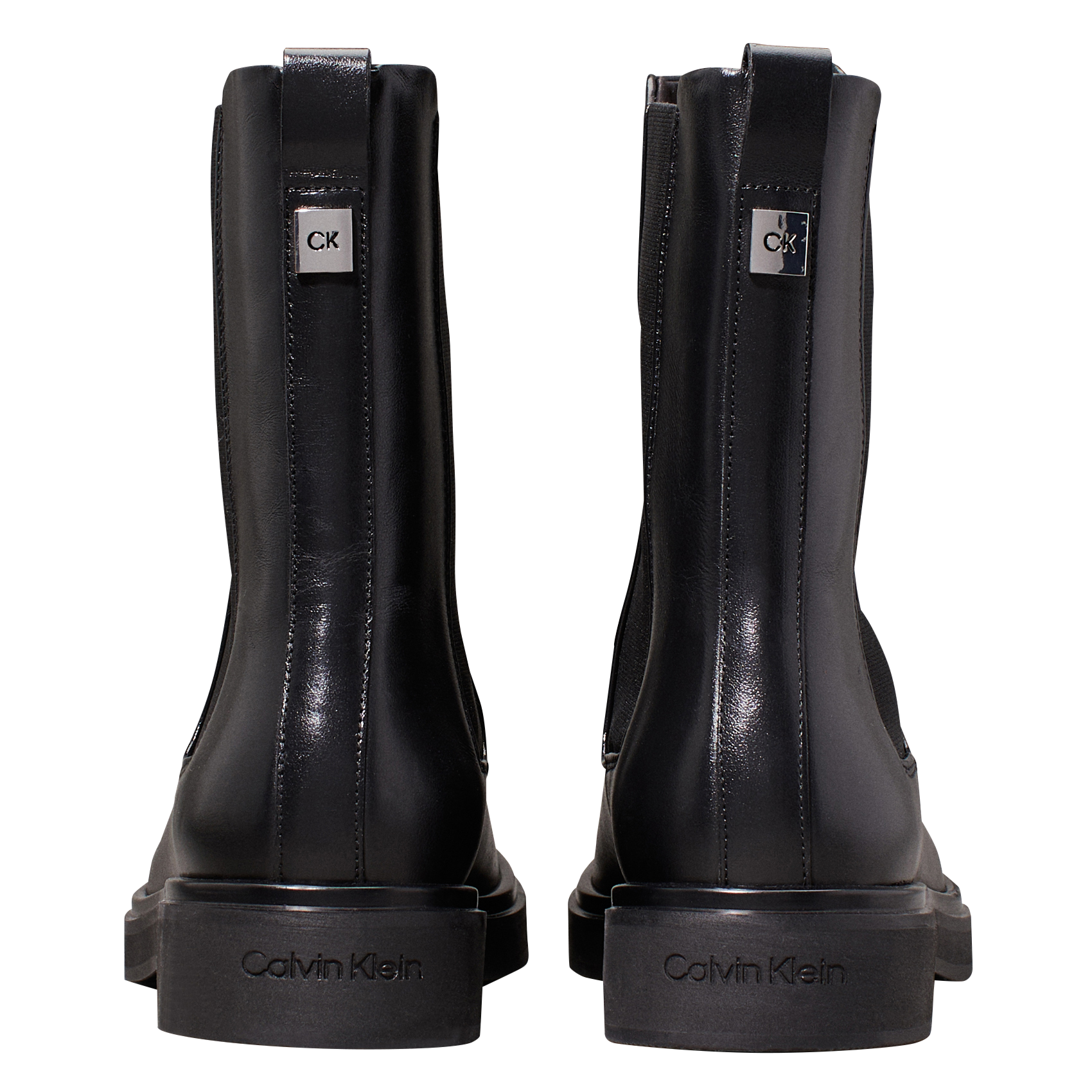 Bottines en cuir | Gris