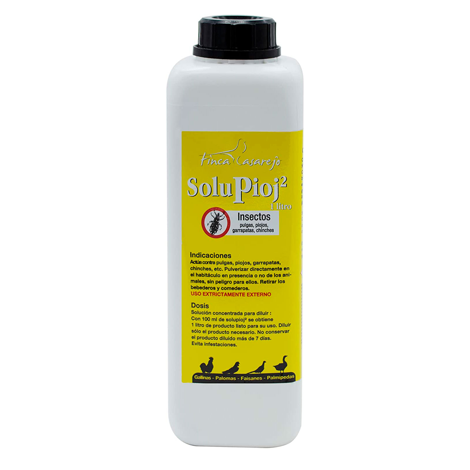 Finca Casarejo Solupioj, produto natural contra o ácaro vermelho para animais.