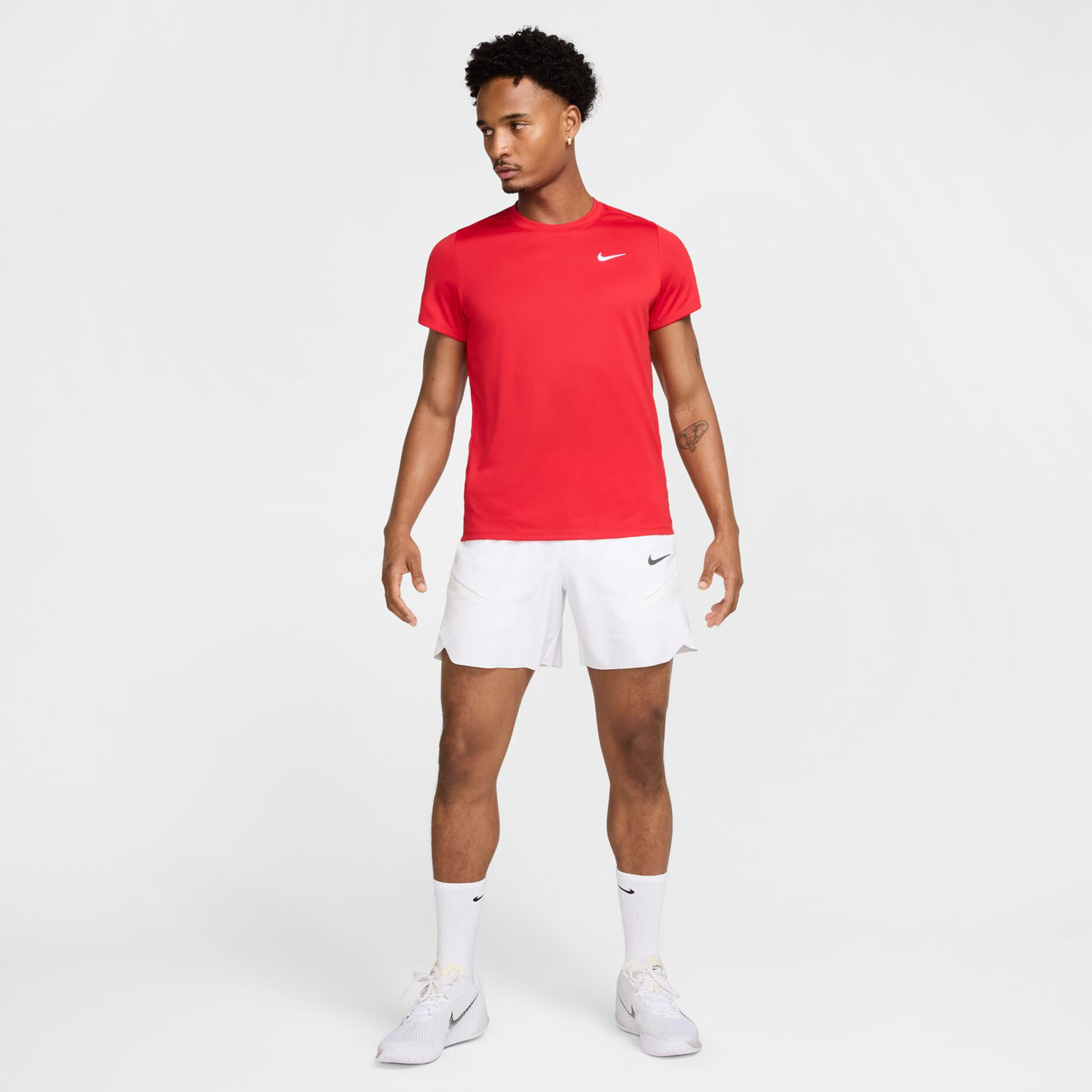 Nike Court Dry Victory T-shirt Hommes - Rouge , Blanc