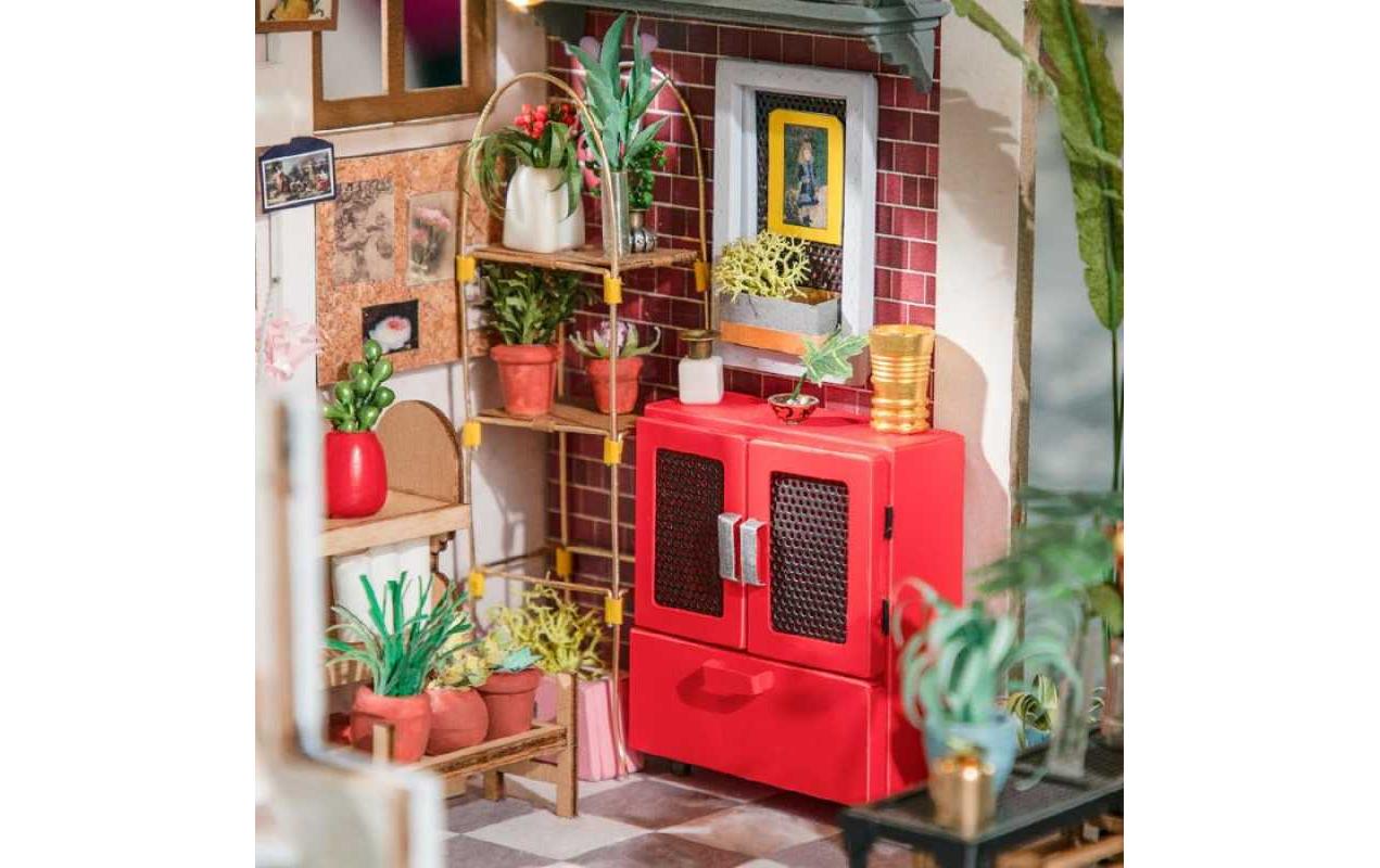 Bausatz Emily's Flower Shop3D-Puzzle aus lasergeschnittenen Holzteilen