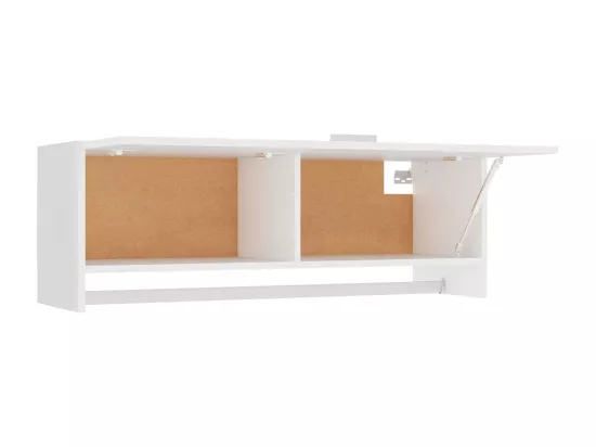Garde-robe blanc 100x32,5x35 cm bois d'ingénierie