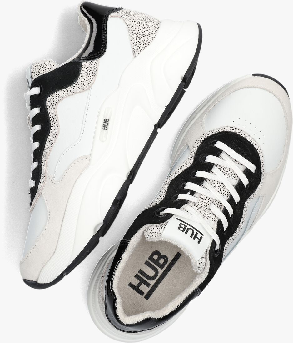 HUB witte hub lage sneakers rock-w