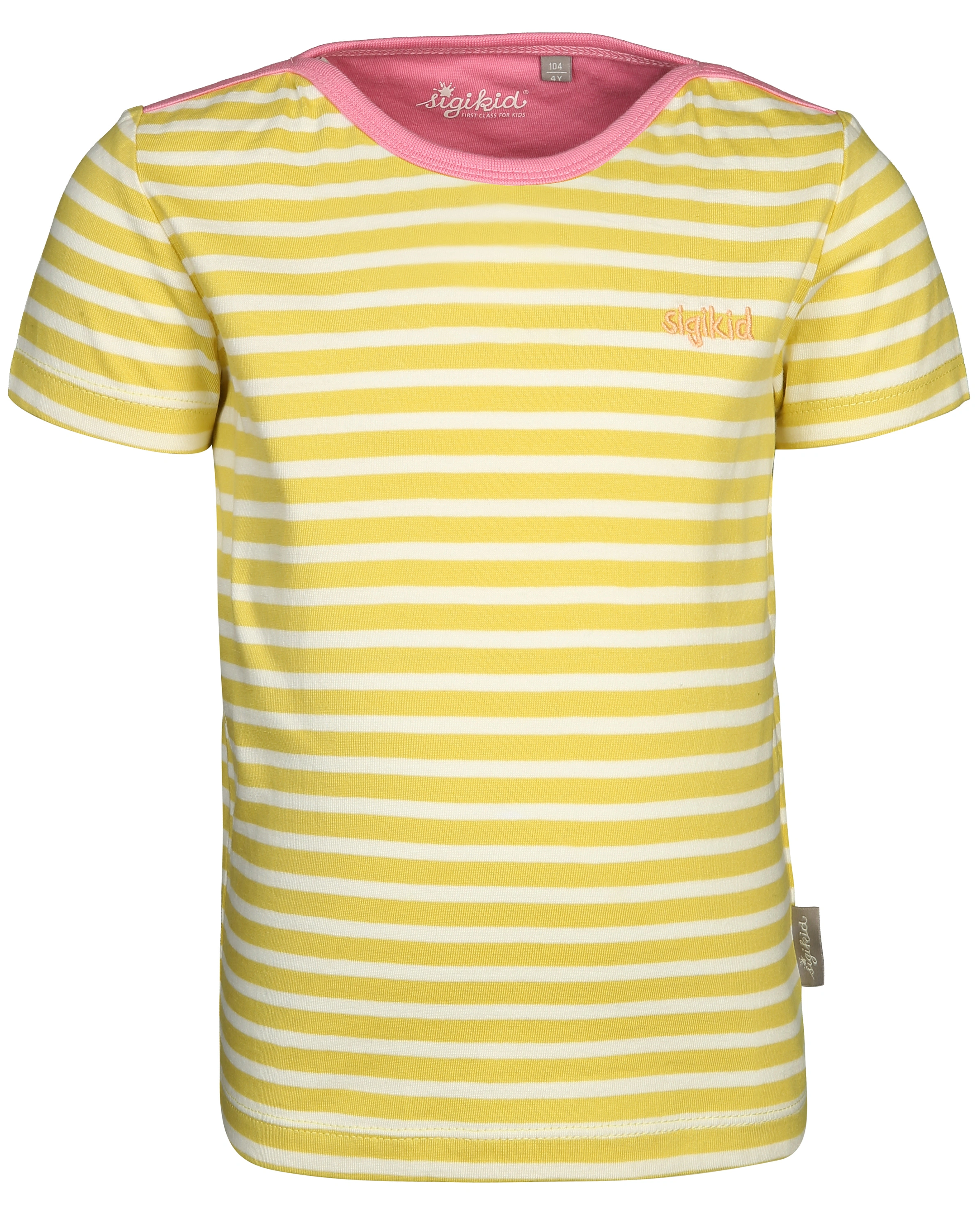 T-Shirt WILD gestreift in gelb