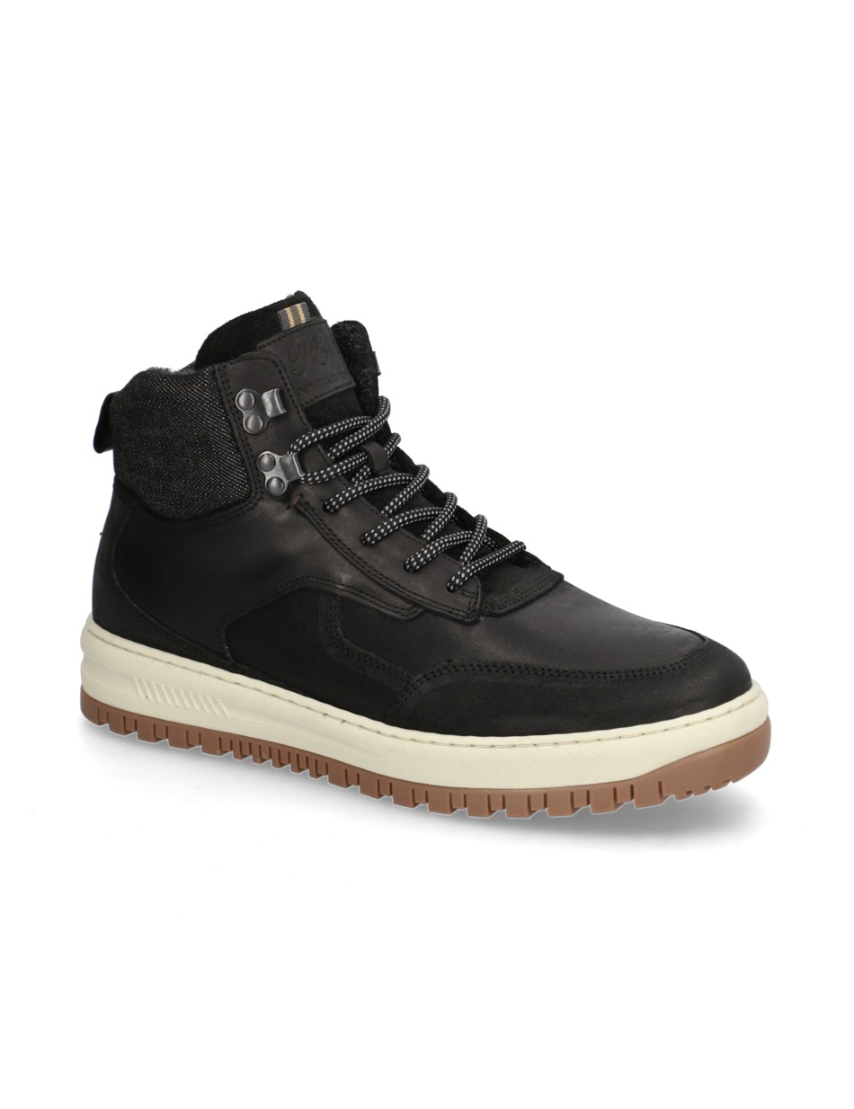 Lederkombination Boot