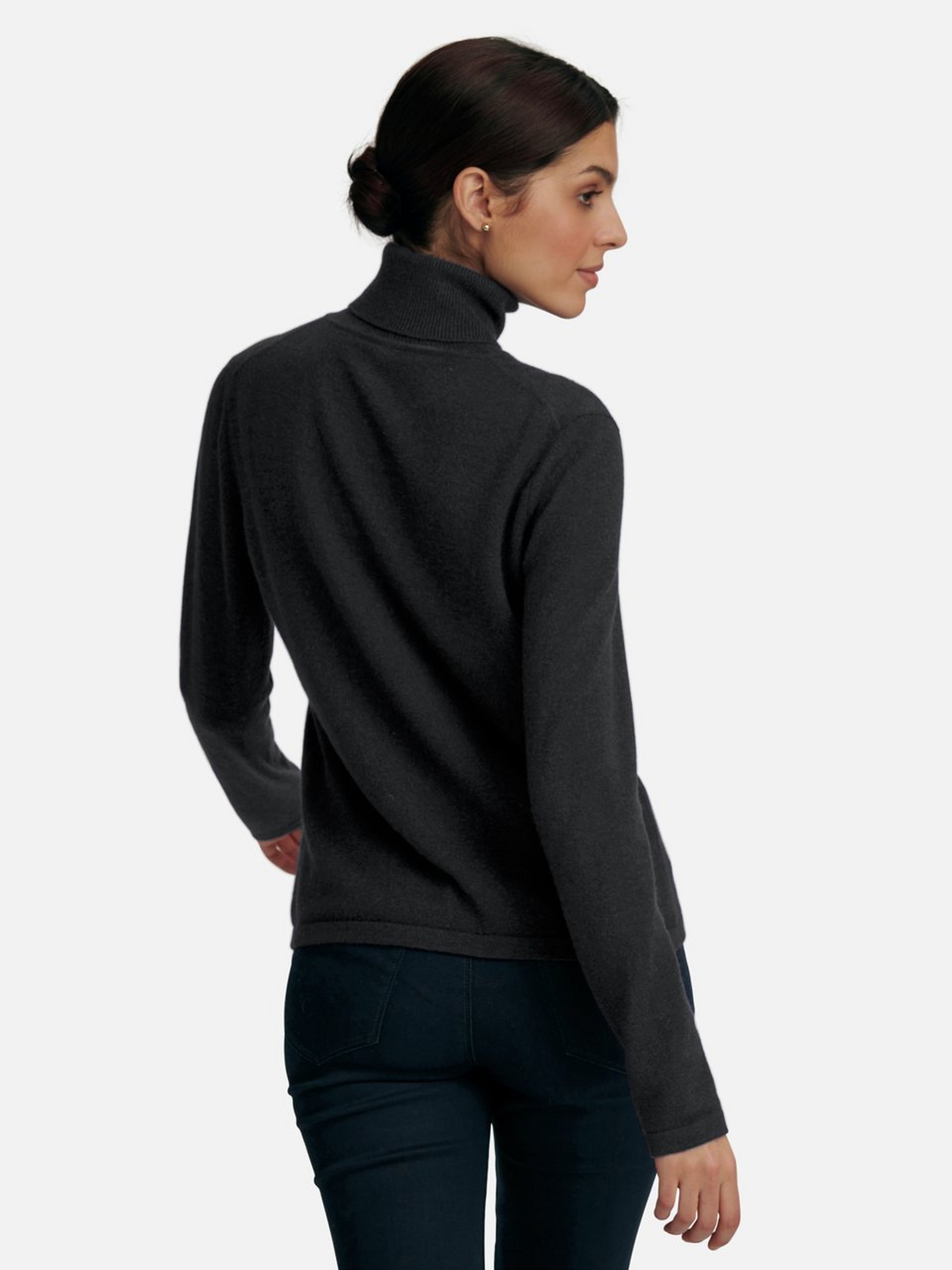 Rollkragen-Pullover aus 100% Premium-Kaschmir