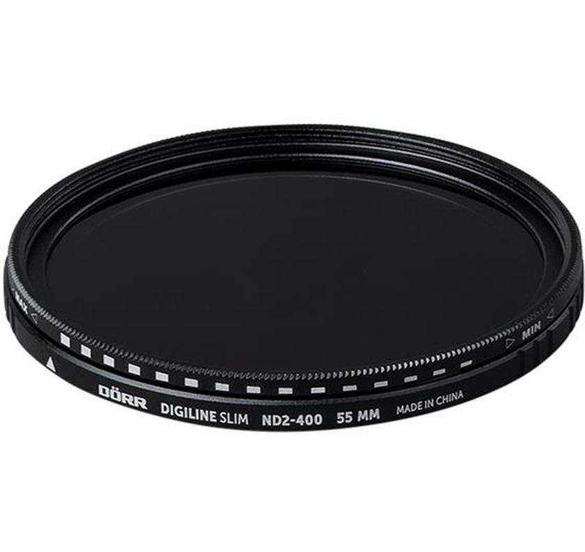 Graufilter Digiline Slim Variabler ND2-400 – 55 mmVariabler Graufilter reduziert die Lichtmenge