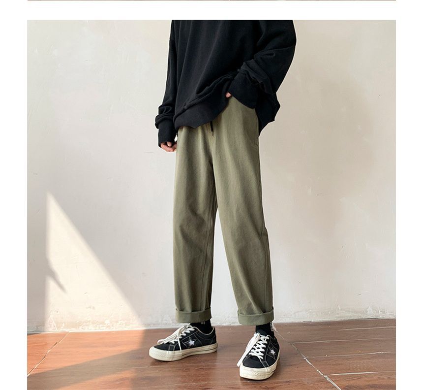 GRAYCIOUS - Cropped rechte broek met middelhoge taille