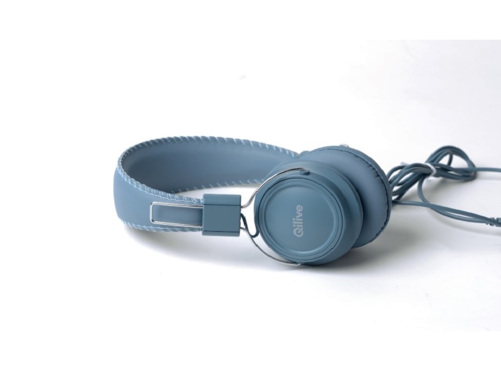 AUSCULTADORES COM FIO QILIVE 600106015 AZUL