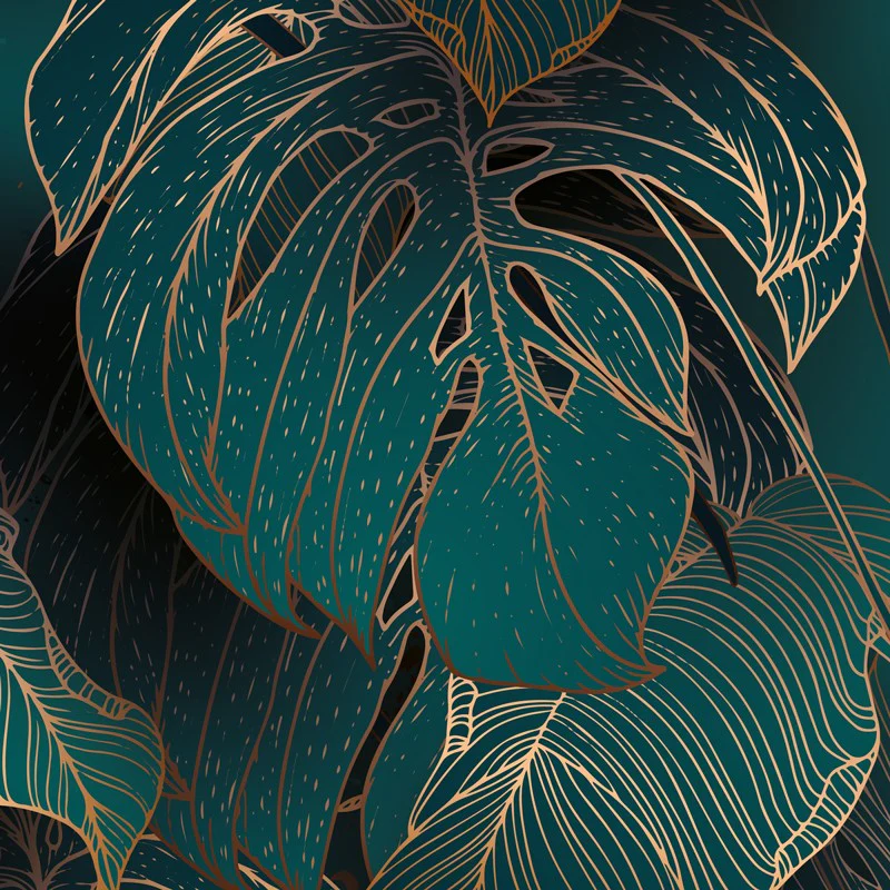 Crédence cuisine Fond de hotte ALU : L 90cm x H 70cm - FOLIAGE 99deco