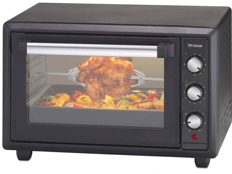 Trisa Backofen Forno Gusto 34 l, Schwarz Kleinbackofen