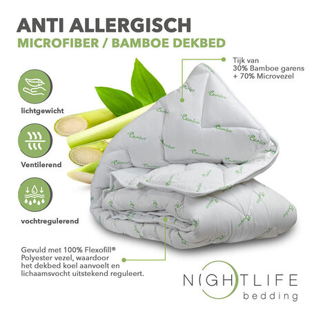 Dekbed Natural Bamboe - All Season