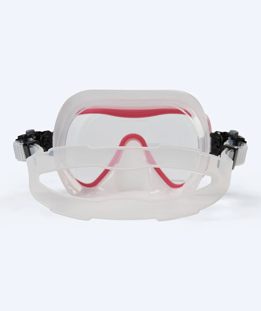 Watery Combo snorkelsæt til voksne (fra 15 år) - Coast - Rød/klar