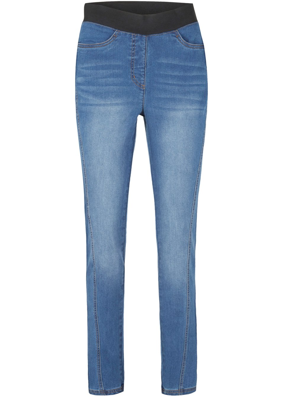 Jean thermo avec couture latérale avancée et taille confortable