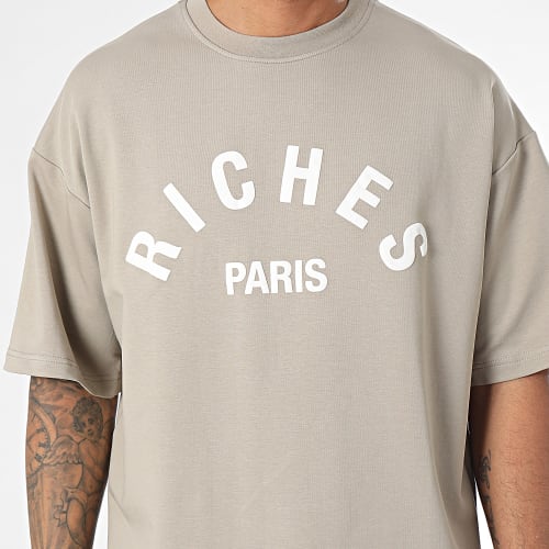 Tee Shirt Oversize Beige Taupe