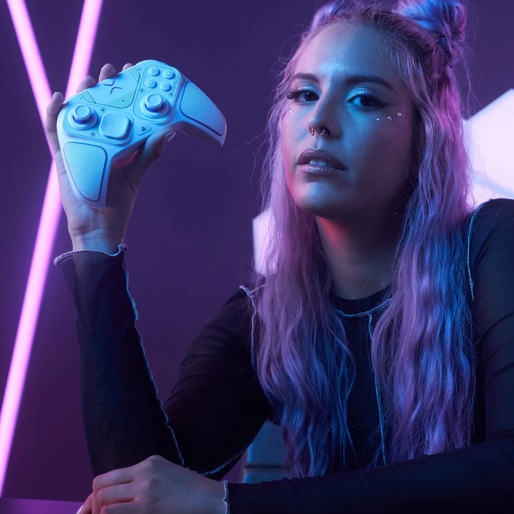 PDP Victrix Pro BFG Wireless Blanc PS5 Manettes de jeu