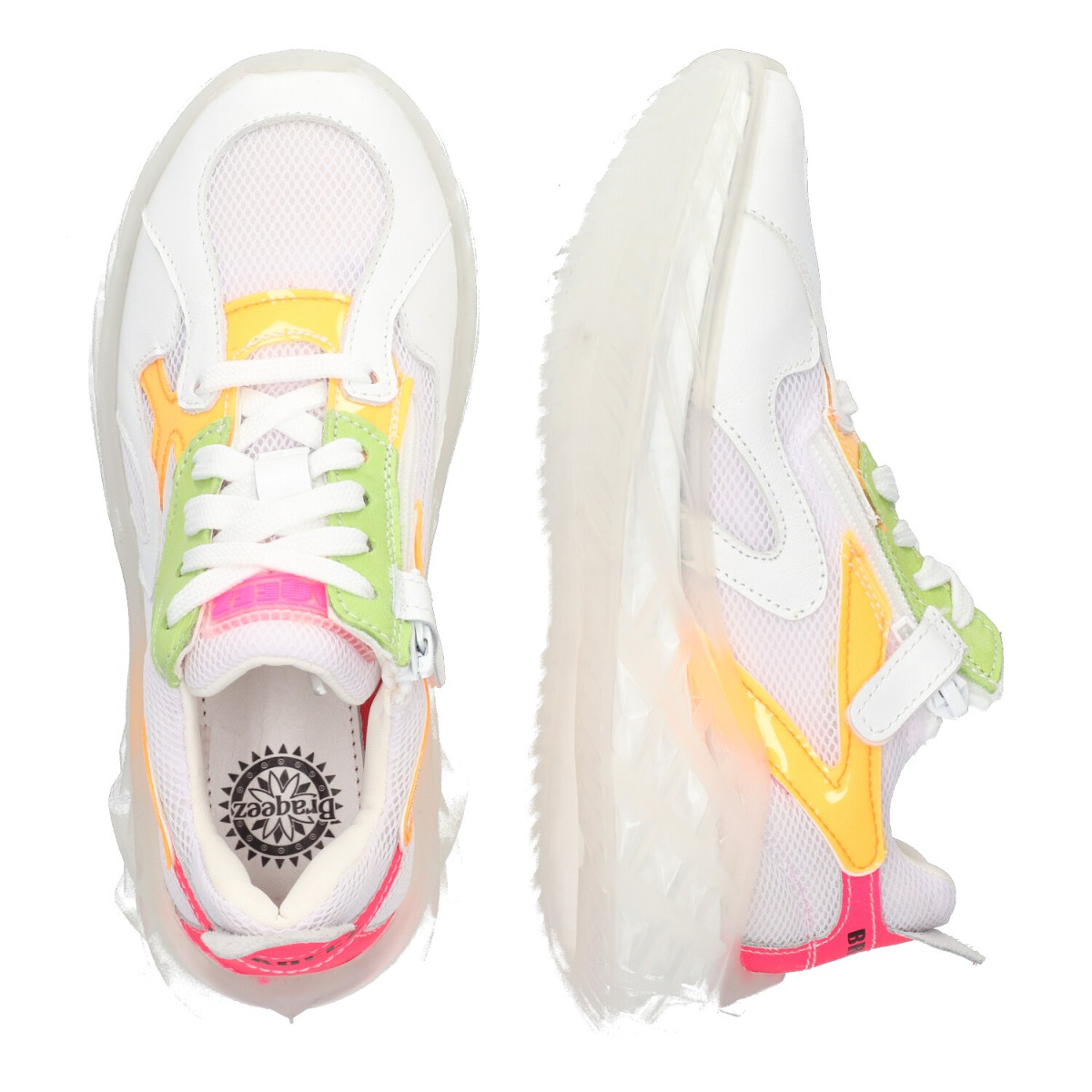 Alex Amsterdam - Lage Sneakers Braqeez Wit