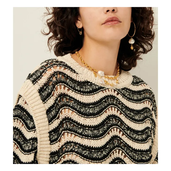 Sessùn Pull Serra Coton Recyclé | Noir