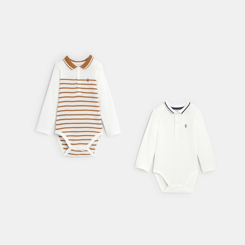 Body manches longues rayé bleu naissance