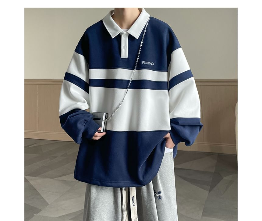 emeisa - Polosweatshirt met tweekleurige letters