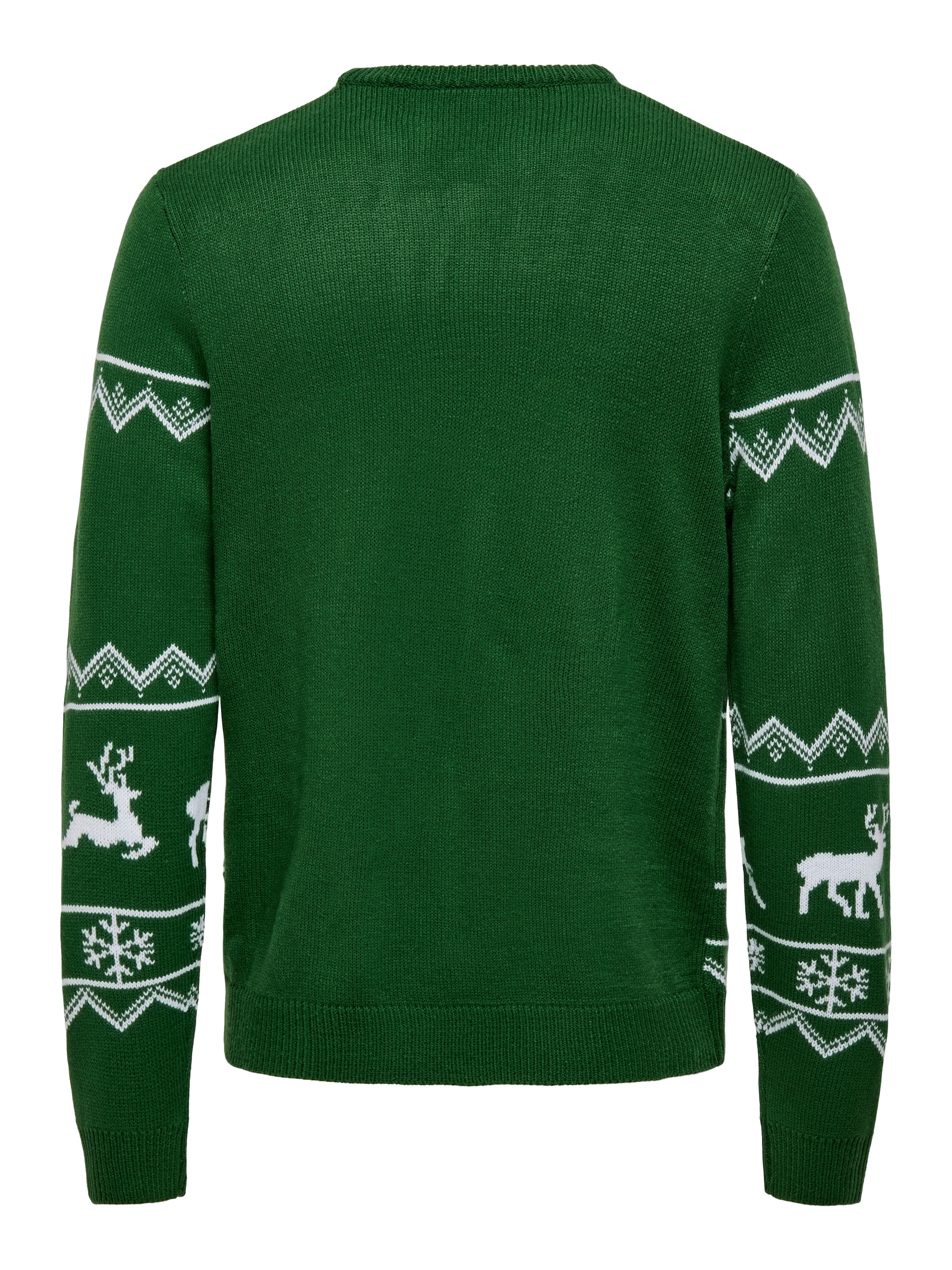 ONLY & SONS Strickpullover »ONSXMAS REG 5 ALLOVER CREW KNIT«