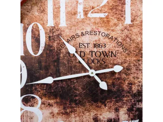 Horloge en métal 80x80x8h