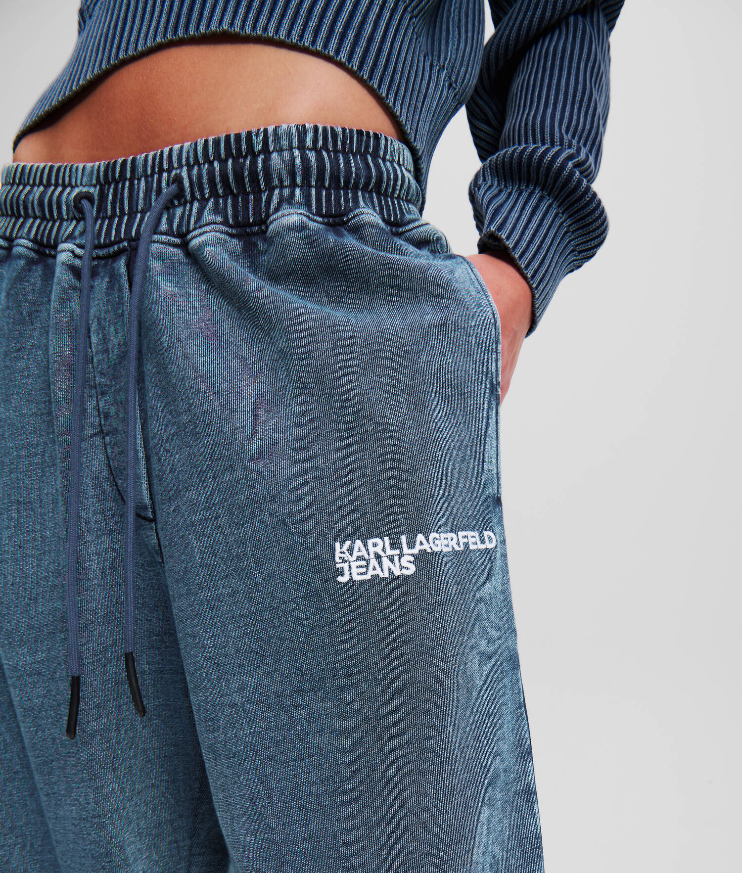 PANTALON DE JOGGING EFFET DÉLAVÉ À L'ACIDE KLJ