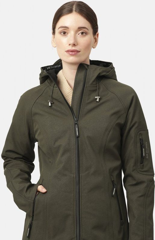 Ilse Jacobsen - RAIN37L-410 - Regenjas - Legergroen - Softshell